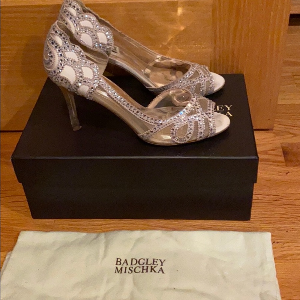 Pink Jeweled Badgley Mischka Heels